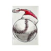 CafePress Xmasbaseball Rectangle Magnet, 3"x2" Refrigerator Magnet