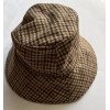 A New Day Brown Tan Checkered Bucket Hat-Adjustable