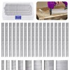 Swpeet 5000Pcs F25-2/5" Multi-Length Galvanized Brad Nails Straight Finishing Nails