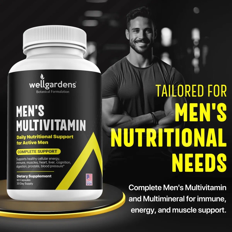 Multivitaminico Puro Para Hombres 60 Cápsulas