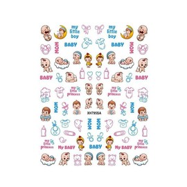Generic Daisy Flower Emoticons Nail Sticker Go Away Xh795Sa Nail Wraps Stickers Manicure Supplies for Women Nails Full Long Lasting Easy Apply and Remove
