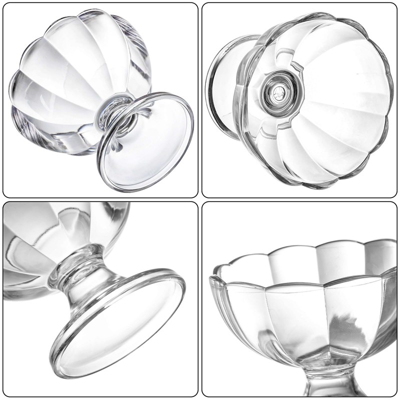 Mezchi Set of 12 Ice Cream Bowl Set, 8 Ounce