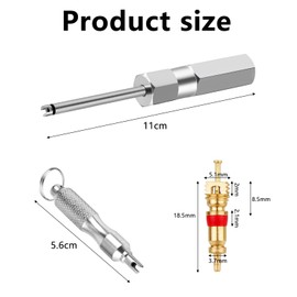SANTUO Valve Core Removal Tool, Tyre Valve Removal Tool for Schrader Valve, Valve Stem Puller, Valve Core Remover for Tire Repair, Install Accessory for Cars Trucks Motorcycles