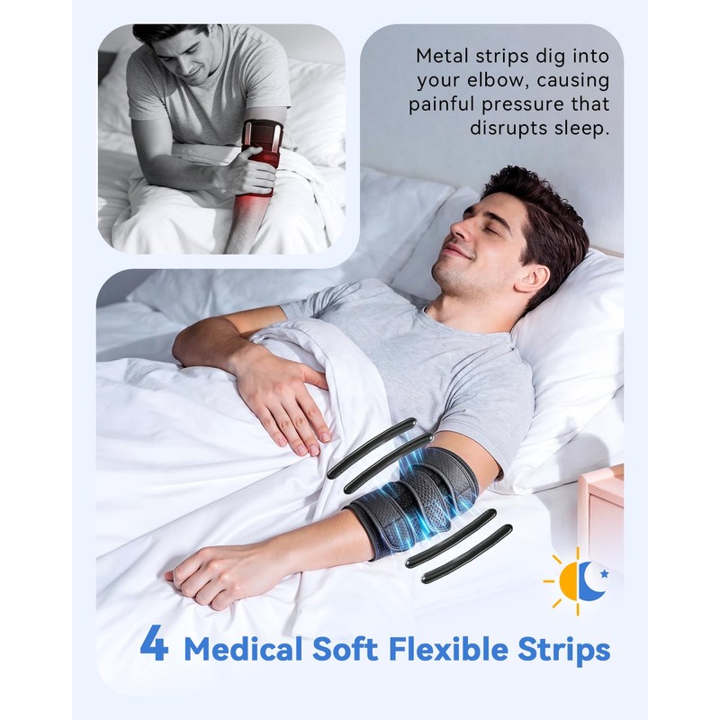 Upgraded Cubital Tunnel Elbow Brace for Women and Men,Elbow Splint-M
