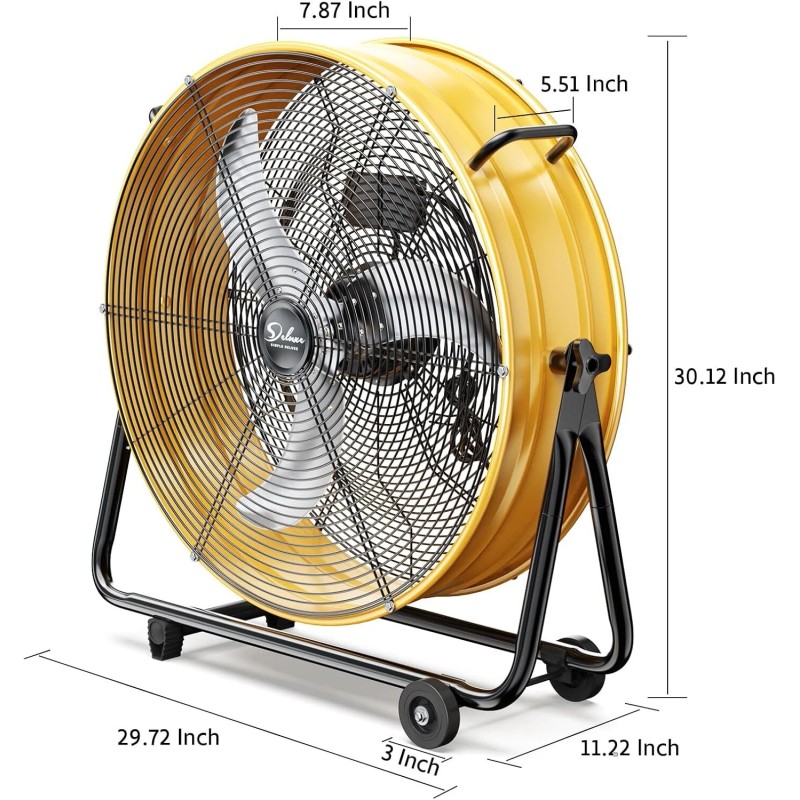 Simple Deluxe Drum Fan 20“/24"/30”/36 - 20 Inch