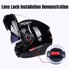 Motorcycle Helmet Visor with Rotary Switch, Motorcycle Helmet Screws, Helmet