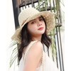 Fieldlabo Straw Hat, Brim Wide, Foldable, UV Protection, Resort, Beach,
