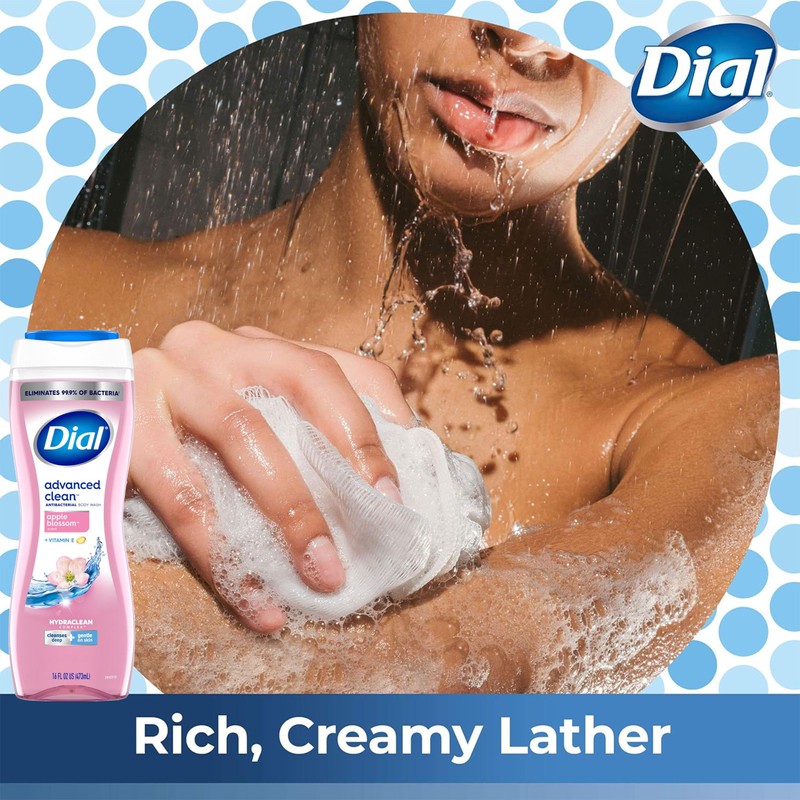 Dial Body Wash, 6 Pack, Apple Blossom Scent, Hydrating and