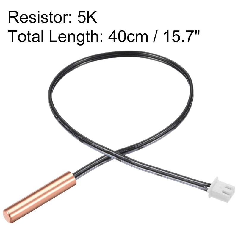 uxcell 5 Pcs 5K NTC Thermistor Probe 15.7 Inch Copper