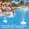 LanAqua Floating Pool Fountain with Underwater Light Show,Pool Water Fountain