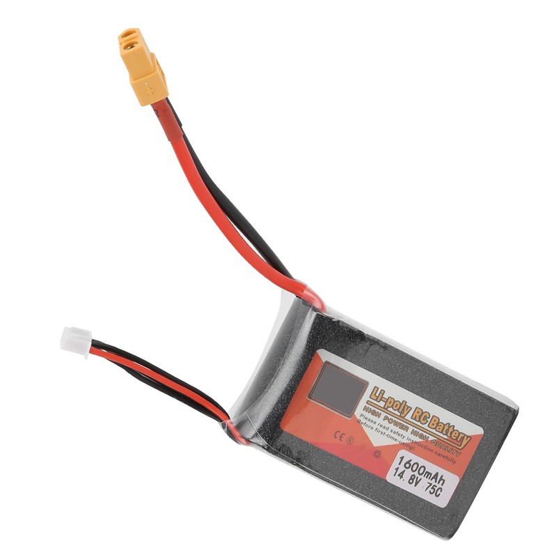 14.8V 4S 1600mAh 75C XT60 Plug RC Car Boat LiPO