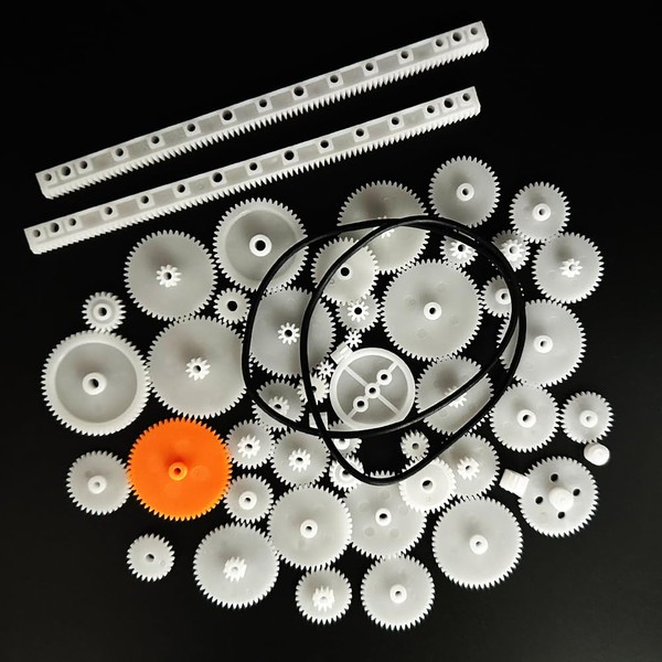 50PCS Module 0.5 Plastic Gear Set Single Gear Double Gear