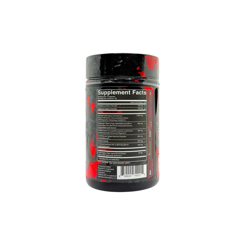 Carnage Bloodlust Pump 80 Cpsulas Oxido Nitrico Nutrifitt