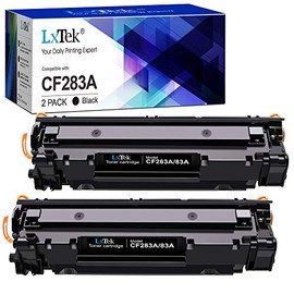 LxTek Compatible Toner Cartridge Replacement for HP 83A CF283A to compatible with Laserjet Pro MFP M125nw M201dw M225dw M201n M125a M127fn M127fw, 2 Black