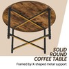 Yaheetech Round Coffee Table, Small Coffee Table for Living Room,