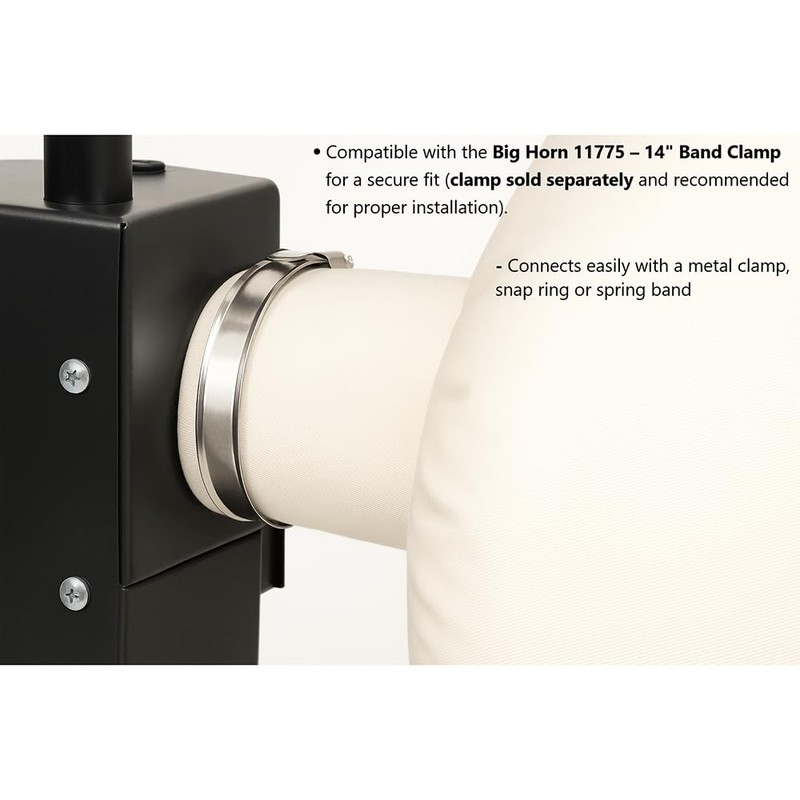 Big Horn 11760 30 Micron Dust Filter Bag for DC1000