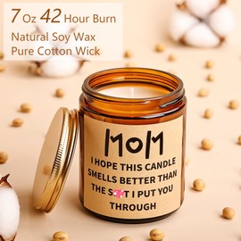 Mothers Day Gifts for Mom from Daughter, Mom Gifts, Funny Birthday Christmas Mother's Day Gifts for Mom, Mom Birthday Gifts from Daughter, Lavender Soy Scented Candles