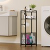 Anlanbor Free Standing Toilet Paper Holder Stand with Shelf, Bathroom