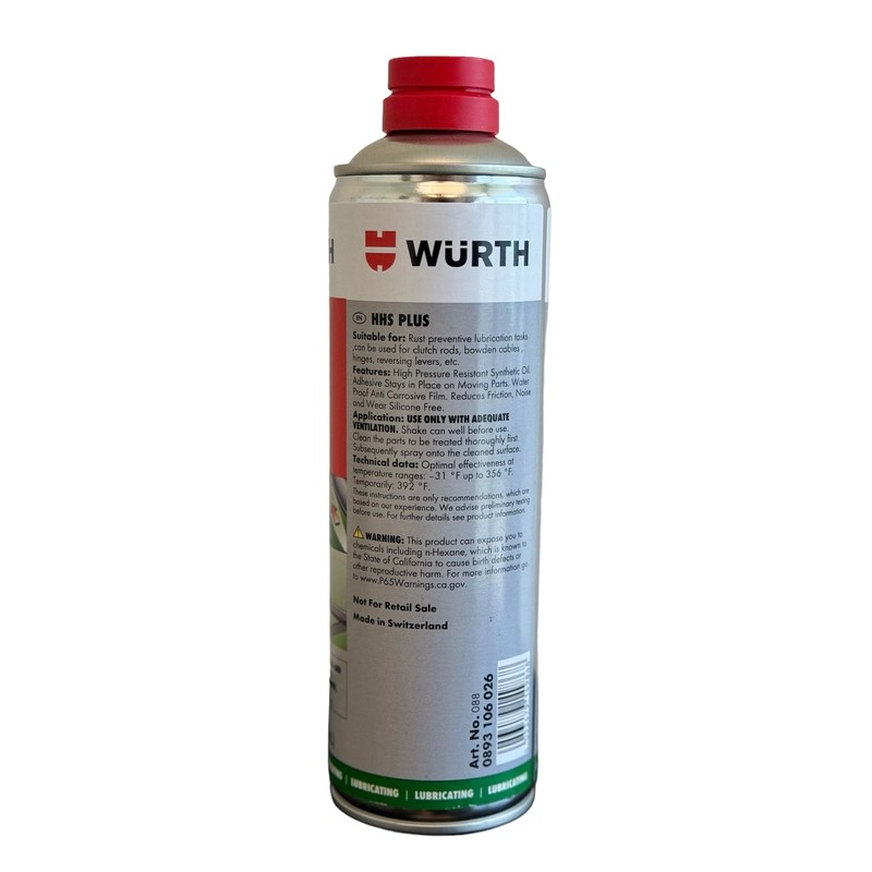 Listing for Wurth HHS Plus High Pressure Resistant Semi-Synthetic Oil
