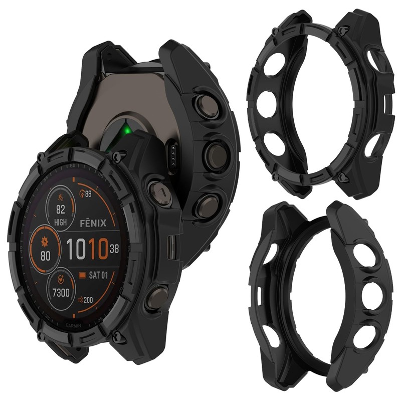 SumRioo Protective Case Cover Compatible with Garmin Fenix 8 Solar