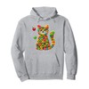 Meet the Fruit Loops Cat: Colourful and Cute Pullover Hoodie,