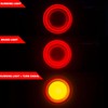FATECIM 2X Motorcycle LED Bullet Tail Lights Turn Signals Running