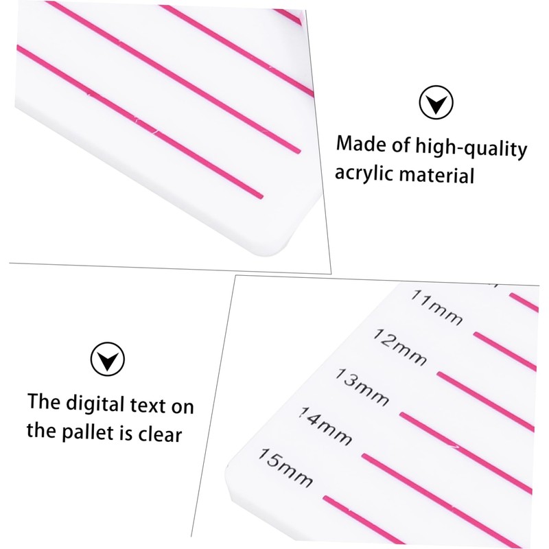 Baluue 2pcs Lash Extension Pallet Professional Eyelash Display Plates for