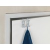 WENKO Türhaken Lochdesign 2er Set, 2er Set Schrankhaken, Kleiderhaken, Badezimmerhaken