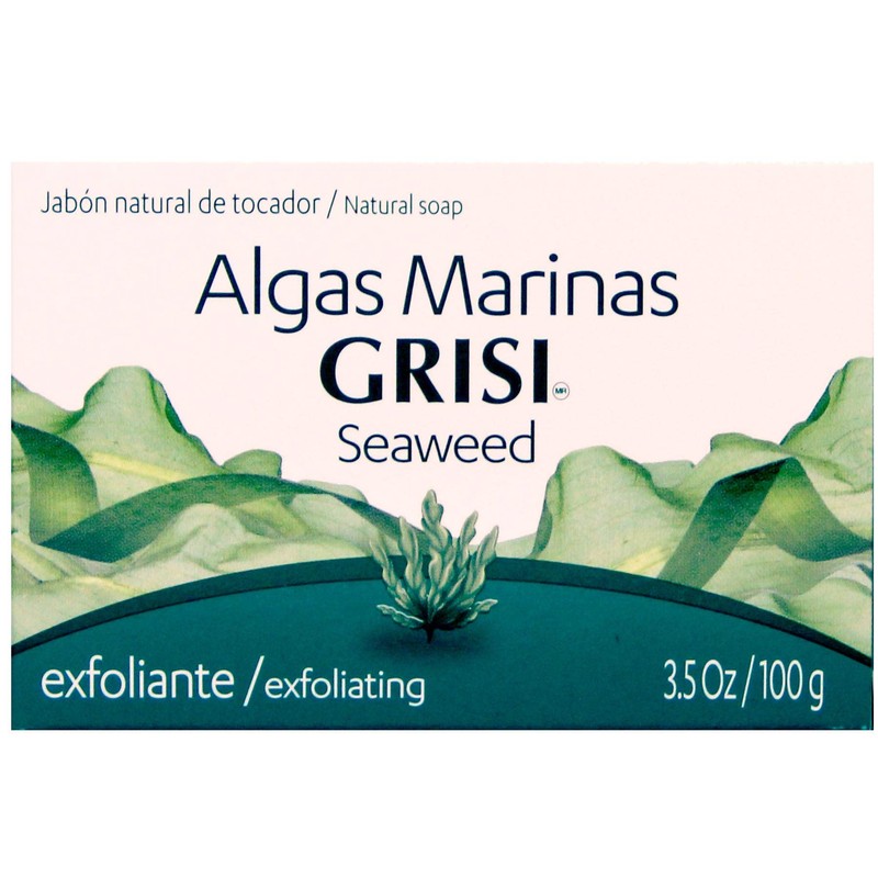 Grisi Seaweed Soap, Cleansing and Exfoliating Soap with Seaweed, Helps