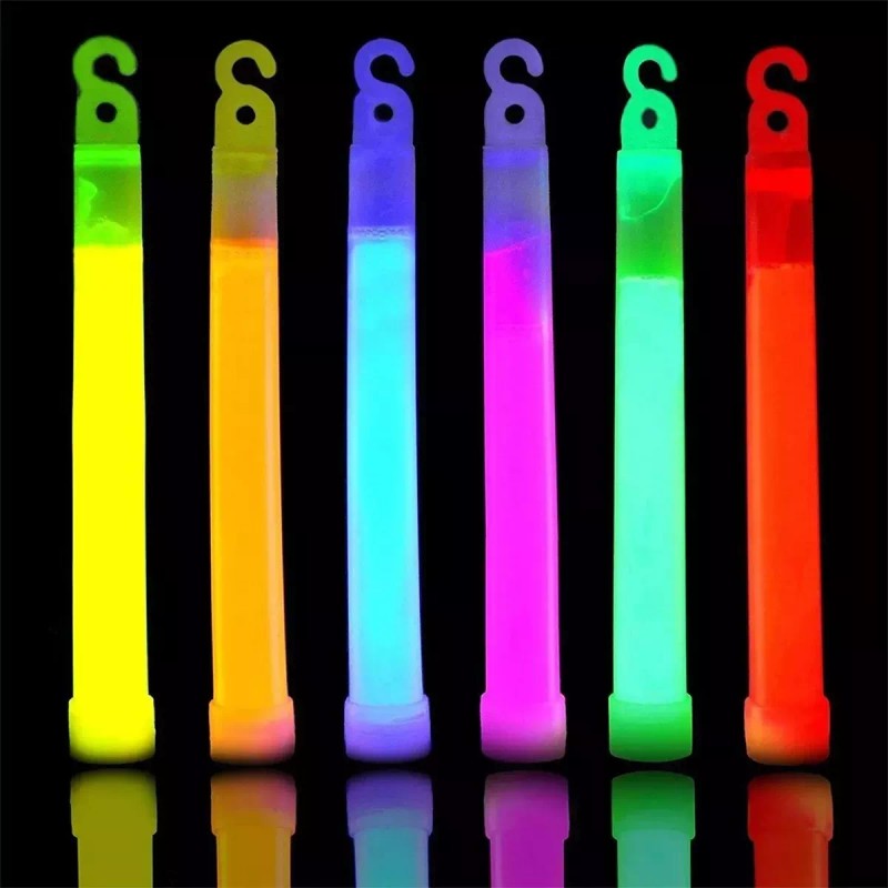Lecute 5 Barras Luminosas Luz Neon Glow Cyalume Fiesta Batucada