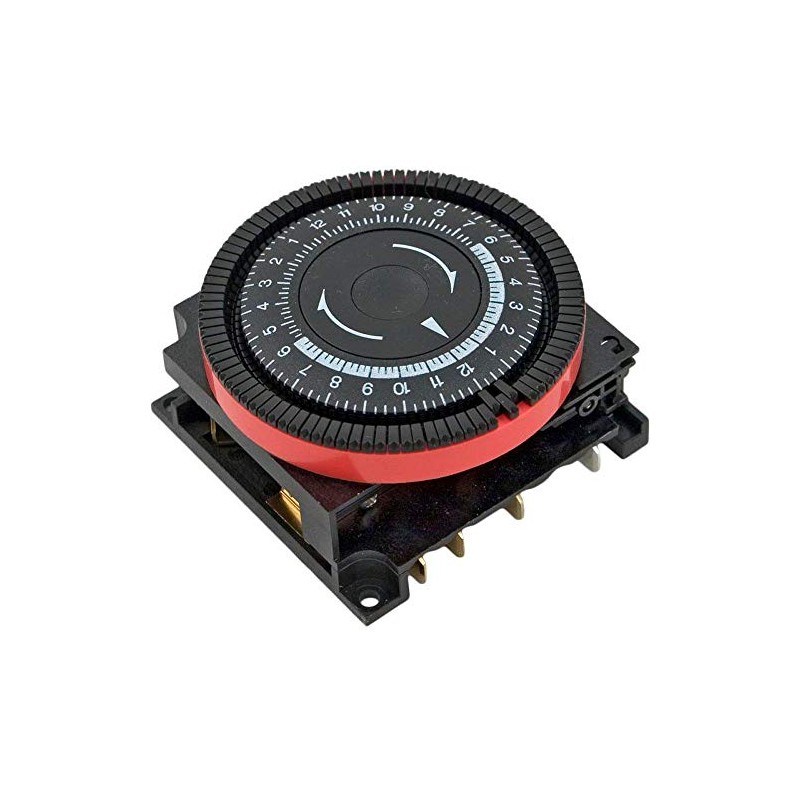 Diehl 24 hr Spa Timer, SPST 120V, 4-Term Orange Panel