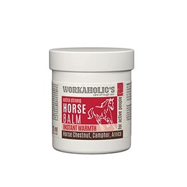 Workaholic's Horse Balm Warming Extra Strong, Horse Balm, Massage Cream with Arnica, Horse Chestnut and Moth Ball for Quick Effect Against Pain, 125 ml