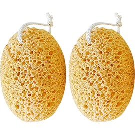 Holibanna Esponjas de Ducha Exfoliantes 2 Piezas para Mujer Esponja Corporal de Celda de Abeja Masaje Limpieza Profunda y Cuidado Piel en Baño