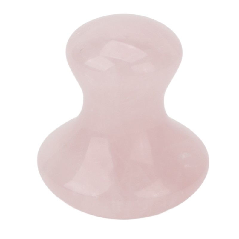 Scraping Stone Tool Mushroom Shape Pink Rose Quartz Gua Sha
