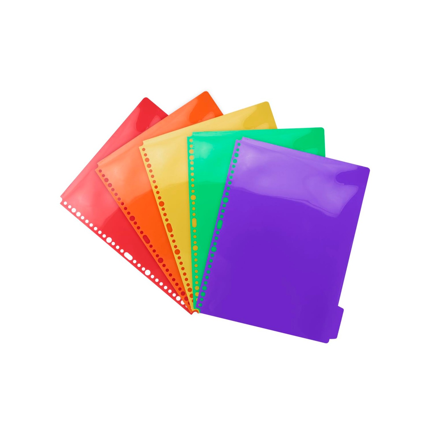 Tabanzhe 5 Part Plastic Folder Dividers,Multi-Colour Folder Dividers ...