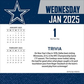TURNER SPORTS Dallas Cowboys 2025 Box Calendar (25998053036)