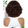 Fancy Hair Short Wavy Bob Wig With Bangs Big Curly