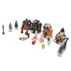 Lighted Christmas Village Sets with Figures Resin 80mah Exquisite Christmas