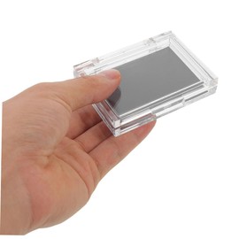 Baluue 2pcs Magnetic Makeup Palette with Clear Lid Empty Organizer for Eyeshadow Lipstick Blush Powder Durable As Material for Travel and Everyday Use