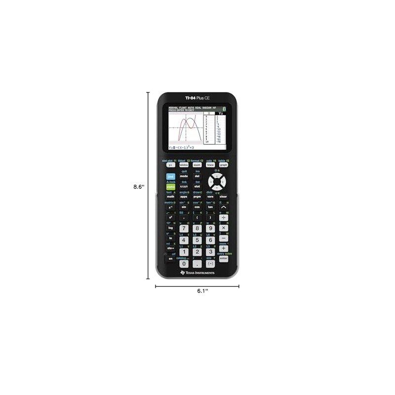 Calculadora gráfica TI84PLSCEBLUBRY de Texas Instruments, Negro