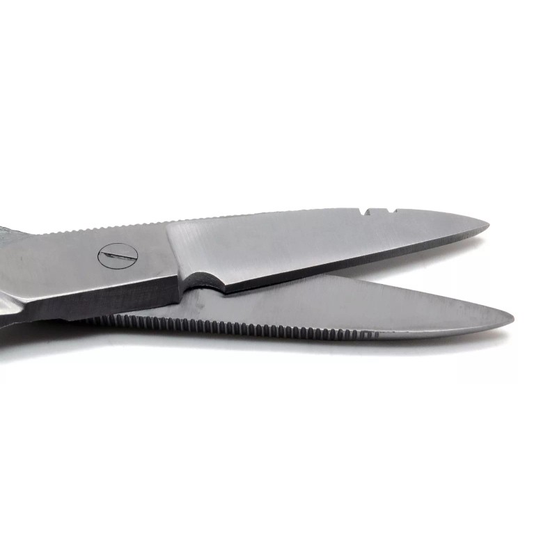 Premium Instruments Multi-Purpose Electrician Red Scissors 5.25" Cutting Stripping Wires