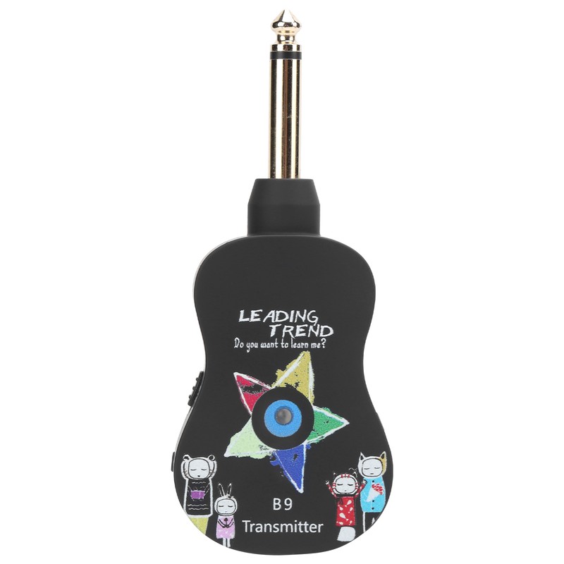 Guitar Wireless System Transmitter Receiver Electronic Pickup Reverb Treble Bass