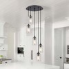 6-Pack Seeded Glass Lamp Shade Replacements, 5.9in Height, 3.9in Diameter,