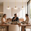 Karjoefar Pendant Light, 110V Pendant Lamp with E26 7W LED