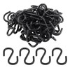 Rierdge Metal Small S Hook Black Hanging Hooks S Shaped
