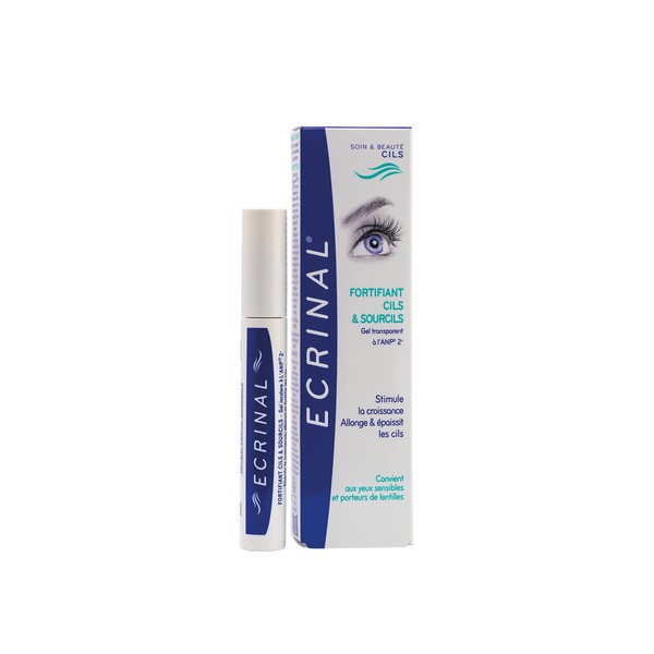 ECRINAL ANP2+ Strengthening Lash Gel - 3 in 1 Eyelash and Eyebrow Serum for Fuller, Thicker, and Stronger Looking Lashes - Suitable for Sensitive Eyes and Contact Lens Wearers - Paraben-Free
