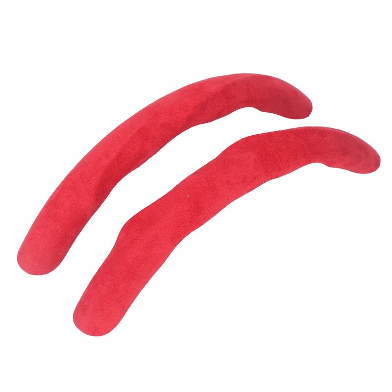 2PCs Car Steering Wheel Cover Segmented Protector Anti Skid Replacement