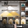 MEKKLEON Puck Lights with Remote Control Rechargeable,Wireless Under Cabinet Lighting,2000mAh