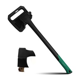 Camping Hatchet 31.8 Inch,Survival Hatchet Tactical for Wood Chopping and Kindling,Hatchet Axewith V Grind Blade, Lightweight Nylon Fiber Handle,for Outdoor Survival, Gardening, Hiking (L)