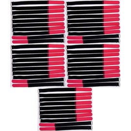 40 x 30 cm x 20 mm Resealable Velcro Cable Ties Red with Metal Eyelet - Cable Velcro Tape 300 mm Reusable